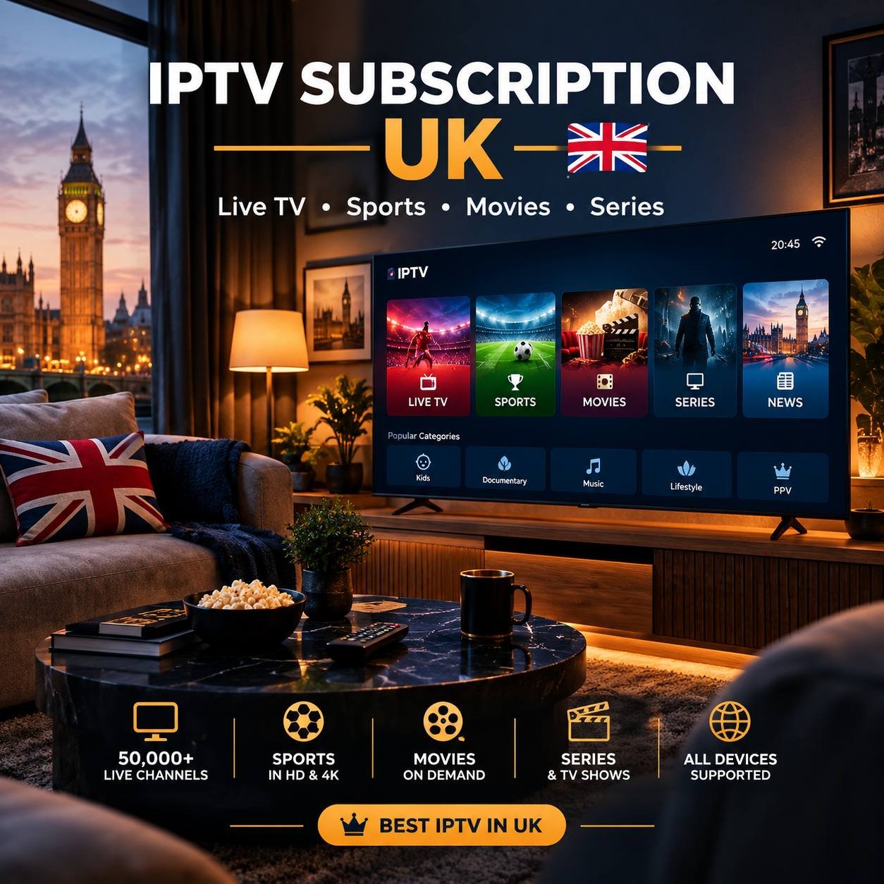 IPTV abonnement Nederland – Nederlandse IPTV voor live tv, films, series en sport in HD en 4K.