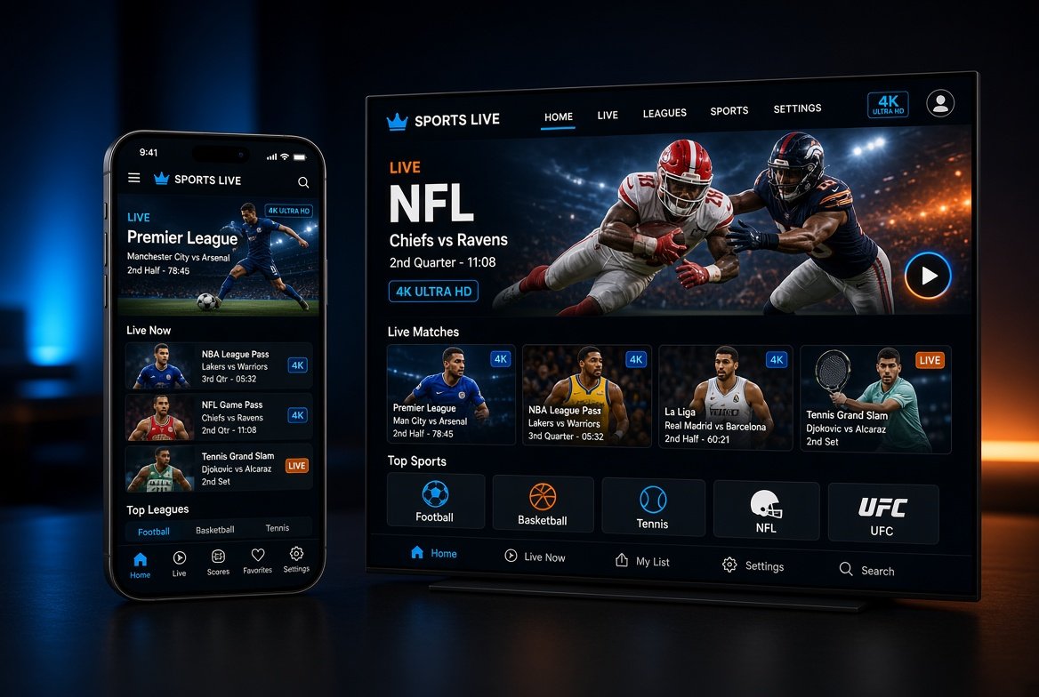 Best sports streaming apps on phone and TV with live football, basketball and NFL in 4K