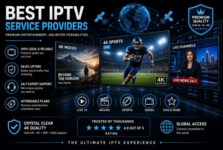Best IPTV providers offering 4K live sports, movies & channels with premium quality