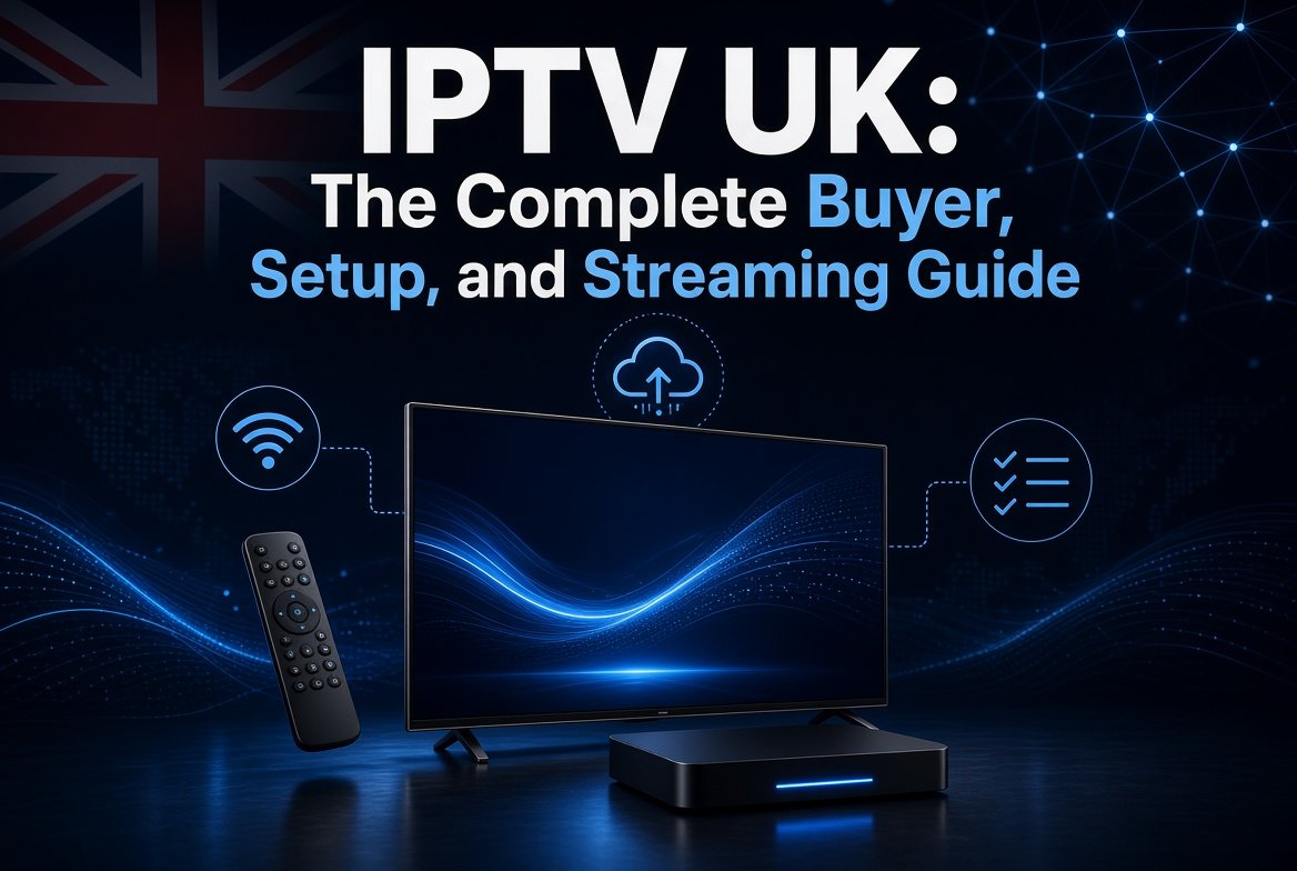 How to stop IPTV buffering - Complete guide showing 5 effective solutions: strong WiFi, Ethernet cable, close background apps, lower video quality to HD, and restart router for smooth streaming.
